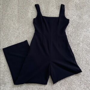 A New Day • Black Maxi Jumpsuit Sleeveless Square Neck